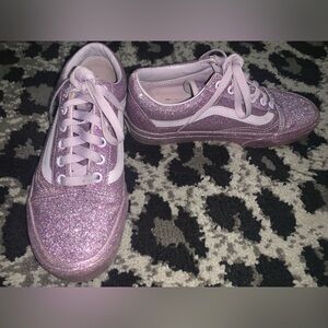 Glittery Vans. 💜✨